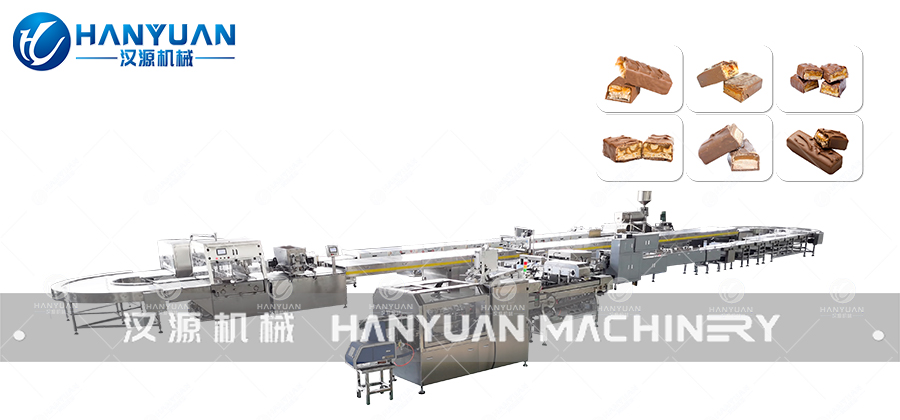 花生巧克力棒生產線，花生堅果巧克力棒加工生產線