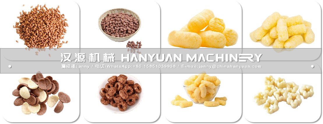 早餐谷物雙螺桿擠壓膨化生產線