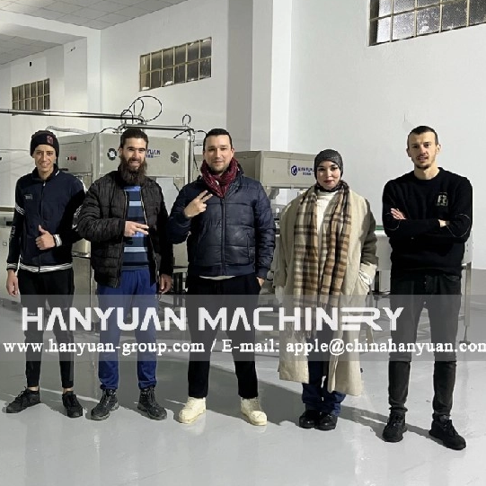 [漢源機(jī)械]成功完成國外客戶谷物能量棒調(diào)試工作