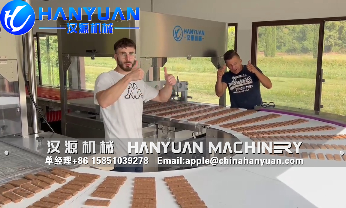 漢源機(jī)械為意大利客戶定制的谷物棒生產(chǎn)線順利調(diào)試完畢