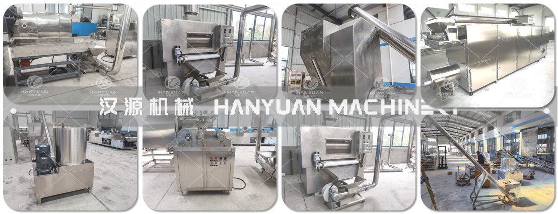 早餐谷物雙螺桿擠壓膨化生產線