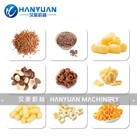 早餐谷物雙螺桿擠壓膨化生產(chǎn)線